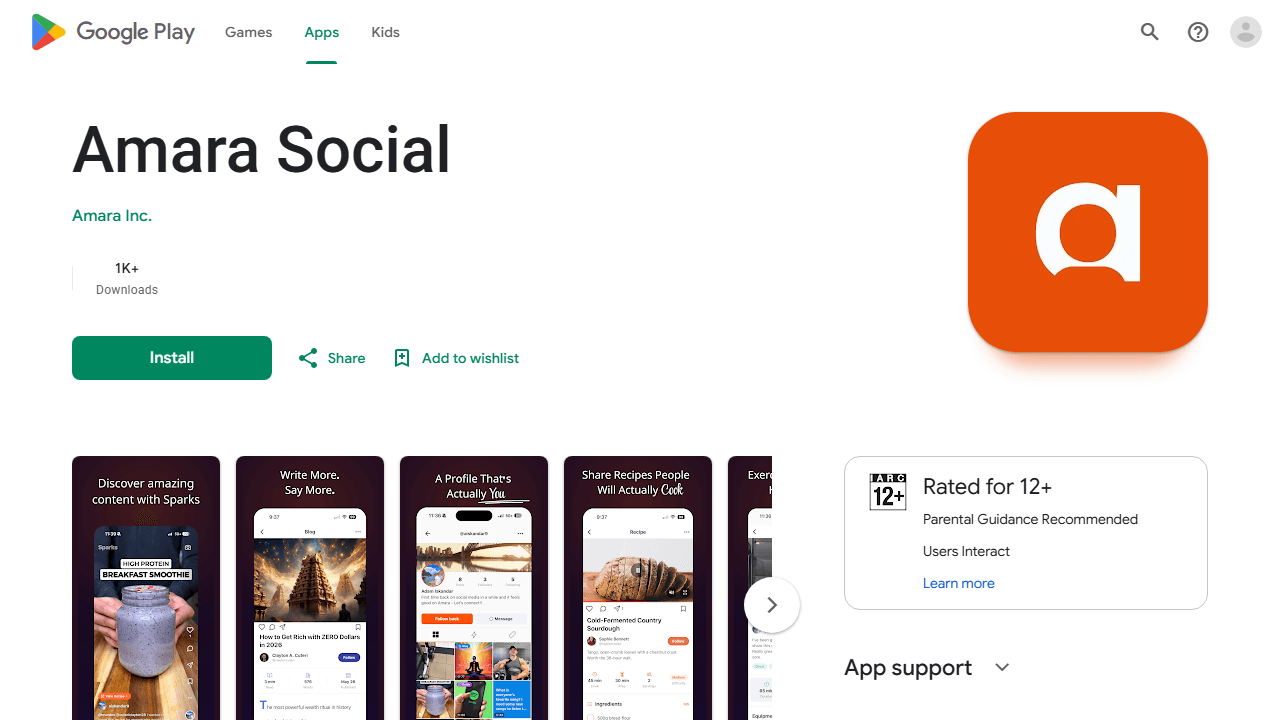 Amara Social screenshot