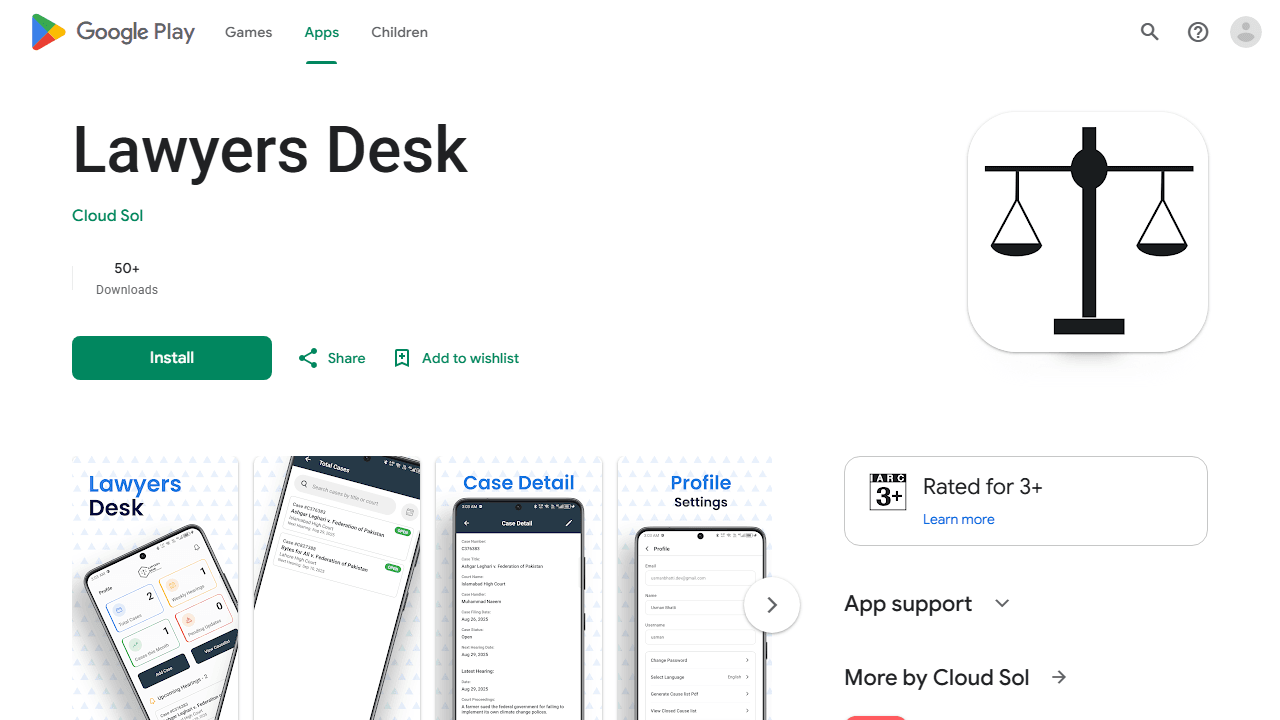 Lawyers Desk screenshot